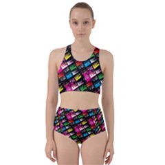 Pattern Colorfulcassettes Icreate Racer Back Bikini Set by iCreate