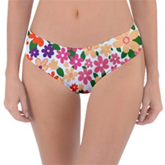 Flower Floral Rainbow Rose Reversible Classic Bikini Bottoms by Mariart