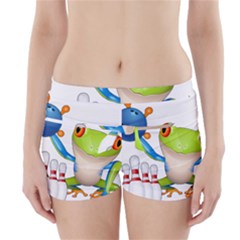 Tree Frog Bowler Boyleg Bikini Wrap Bottoms by crcustomgifts