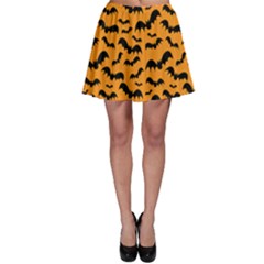 Pattern Halloween Bats  Icreate Skater Skirt by iCreate