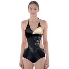 Werewolf Cut-out One Piece Swimsuit by Valentinaart