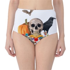 Halloween Candy Keeper High-waist Bikini Bottoms by Valentinaart