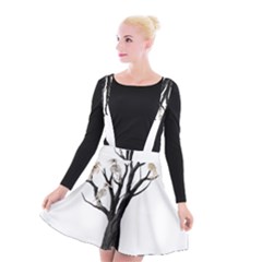 Dead Tree  Suspender Skater Skirt by Valentinaart
