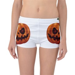 Halloween Pumpkin Reversible Boyleg Bikini Bottoms by Valentinaart