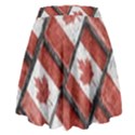 Canadian Flag Motif Pattern High Waist Skirt View2