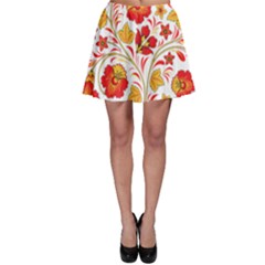 Wreaths Flower Floral Sexy Red Sunflower Star Rose Skater Skirt by Mariart