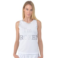 I Am Ok - Broken Women s Basketball Tank Top by Valentinaart