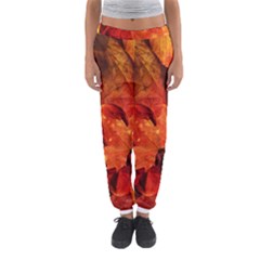 Ablaze With Beautiful Fractal Fall Colors Women s Jogger Sweatpants by jayaprime