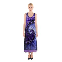 Beautiful Violet Spiral For Nocturne Of Scorpio Sleeveless Maxi Dress by jayaprime
