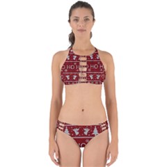 Ugly Christmas Sweater Perfectly Cut Out Bikini Set by Valentinaart