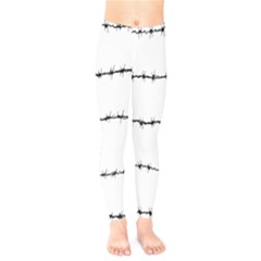 Barbed Wire Black Kids  Legging by Mariart