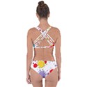 Paint Splash Rainbow Star Criss Cross Bikini Set View2