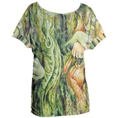 Chung Chao Yi Automatic Drawing Women s Oversized Tee by Celenk