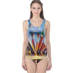 3abstractionism One Piece Swimsuit by NouveauDesign
