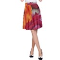 Floral Photography Orange Red Rose Daisy Elegant Flowers Bouquet A-Line Skirt View1