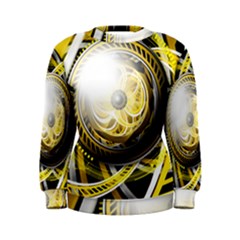 Incredible Eye Of A Yellow Construction Robot Women s Sweatshirt by jayaprime