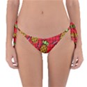 Fruit Pineapple Red Yellow Green Reversible Bikini Bottom View1