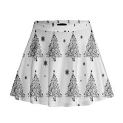 Christmas Tree - Pattern Mini Flare Skirt by Valentinaart