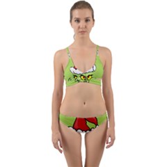 Grinch Wrap Around Bikini Set by Valentinaart
