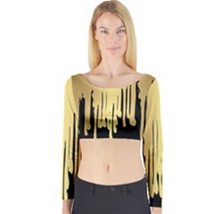Drip Cold Long Sleeve Crop Top by NouveauDesign