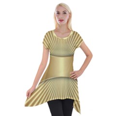 Gold8 Short Sleeve Side Drop Tunic by NouveauDesign