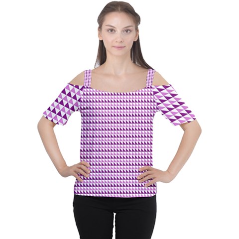 Pattern Cutout Shoulder Tee by gasi