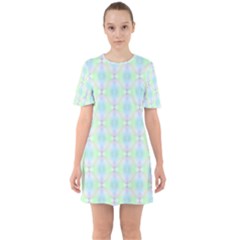 Pattern Sixties Short Sleeve Mini Dress by gasi