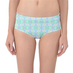 Pattern Mid-waist Bikini Bottoms by gasi