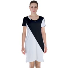 Pattern Short Sleeve Nightdress by gasi
