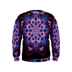 Mandala Circular Pattern Kids  Sweatshirt by Celenk