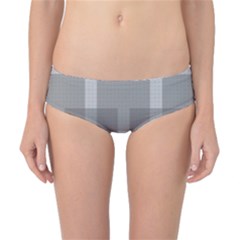 Gray Designs Transparency Square Classic Bikini Bottoms by Celenk