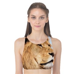 Big Male Lion Looking Right Tank Bikini Top by Ucco