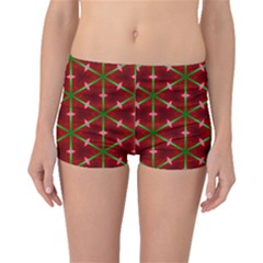 Textured Background Christmas Pattern Boyleg Bikini Bottoms by Celenk