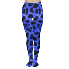 Blue Cheetah Print  Women s Tights