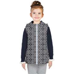 Black And White Ethnic Pattern Kid s Puffer Vest by dflcprints