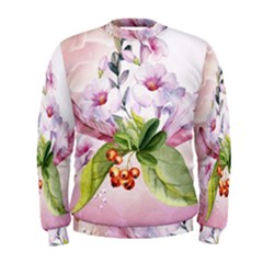 Wonderful Flowers, Soft Colors, Watercolor Men s Sweatshirt by FantasyWorld7