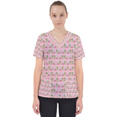 Floral Pattern Scrub Top by SuperPatterns