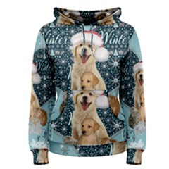 It s Winter And Christmas Time, Cute Kitten And Dogs Women s Pullover Hoodie by FantasyWorld7