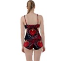 Wonderful Heart With Wings, Decorative Floral Elements Boyleg Tankini Set  View2