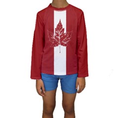 Cool Canada Kids  Long Sleeve Swimwear by CanadaSouvenirs