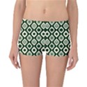 Green Ornate Christmas Pattern Reversible Boyleg Bikini Bottoms View1