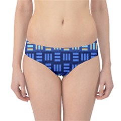 Textiles Texture Structure Grid Hipster Bikini Bottoms by Celenk