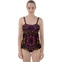 A Flaming Star Is Born On The  Metal Sky Twist Front Tankini Set View1