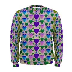 Love In Eternity Is Sweet As Candy Pop Art Men s Sweatshirt by pepitasart