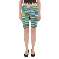 Color Grid 03 Yoga Cropped Leggings by jumpercat