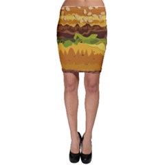 Burger Bodycon Skirt