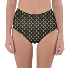 Yellow Cross Reversible High-waist Bikini Bottoms by jumpercat