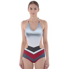 Modern Shapes Cut-out One Piece Swimsuit by jumpercat