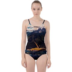 Italy Valley Canyon Mountains Sky Cut Out Top Tankini Set by BangZart