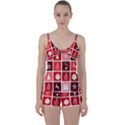 Christmas Map Innovative Modern Tie Front Two Piece Tankini View1